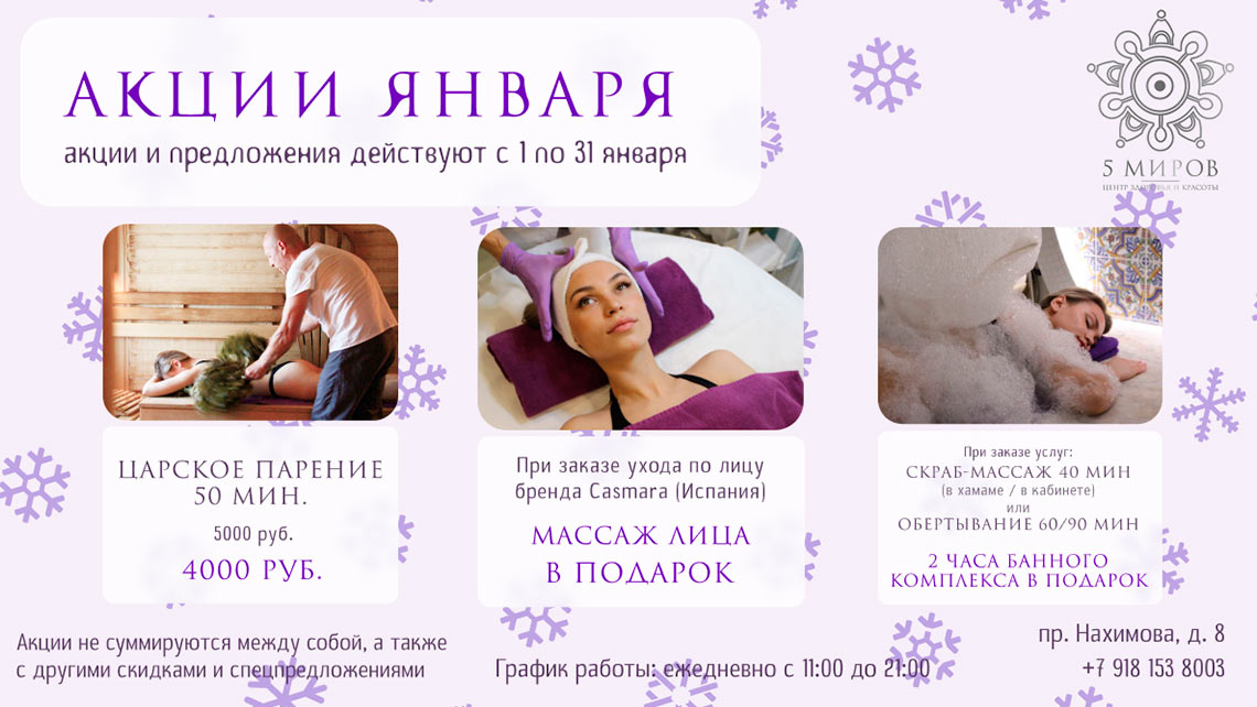 Акции Января 2026