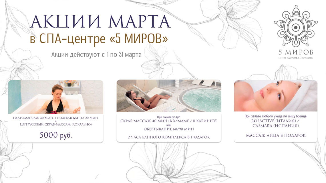 Акции Марта 2026